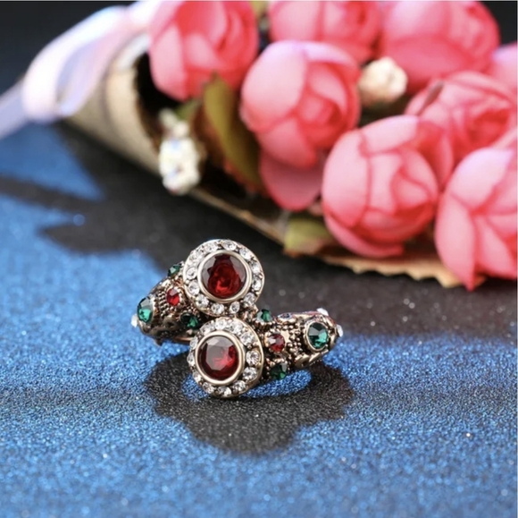Turkish Vintage Style Exaggerated Ring for Women,Ottoman,ByzantianWeddingGift - Picture 5 of 9